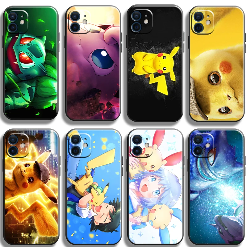 

Japan Anime Pokémon Funda Phone Case For iPhone 11 13 12 Pro Max 12 13 Mini X XR XS MAX SE 2020 7 8 6s Plus Celular