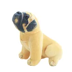 Имитация мопса, кукла мопса, приседание, имитация плюшевой игрушки