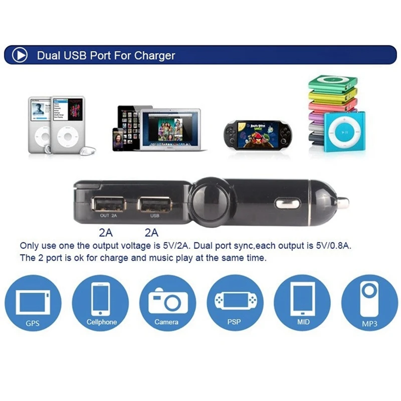 BC06 Автомобильный MP3-плеер Bluetooth музыкальный приемник Адаптер гарнитура