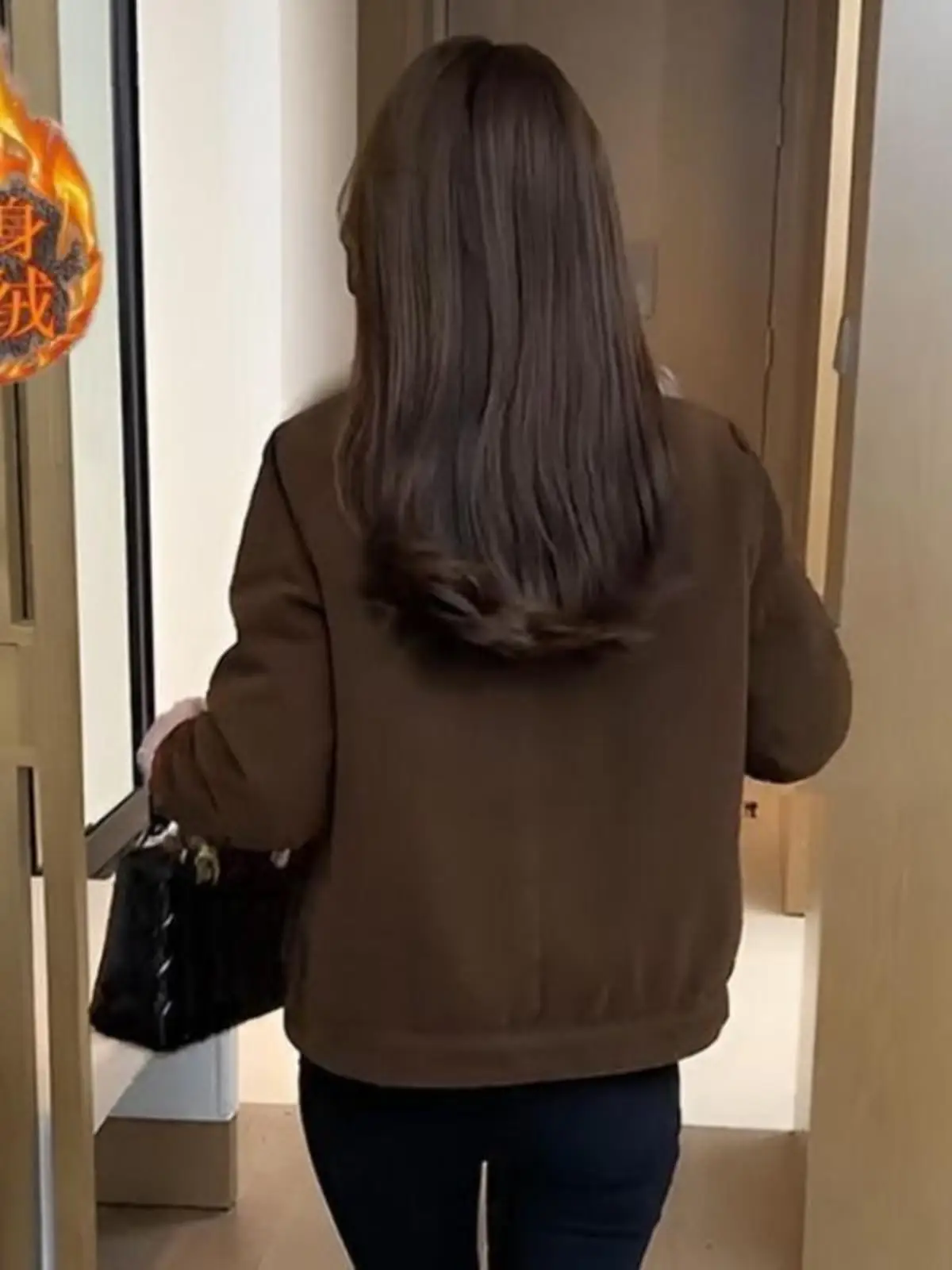 Small Fleece-lined Younger Western Sle Women Short 2024 Winter New Versitile Fashion Slimming Thickened Cotton-Padded Coat ...