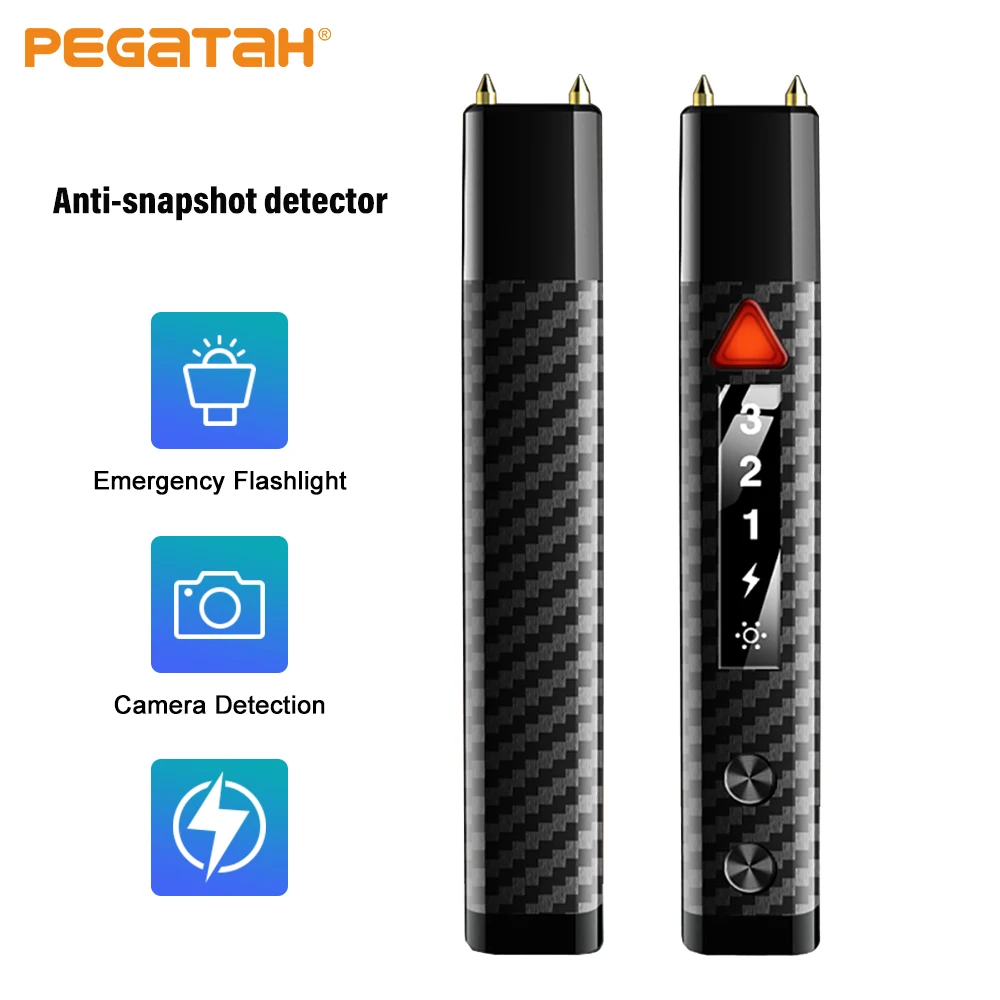 

2023 Anti Candid Detector Wireless Signal Anti-Spy Camera Bug Finder RF Signal Scanner Detector with Flashlight and Electricity