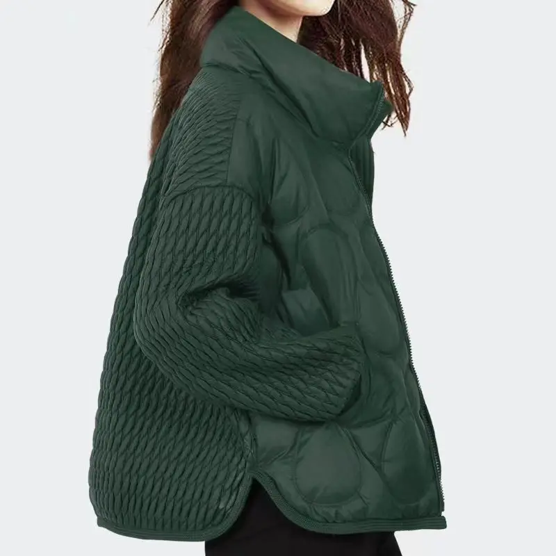 

Женское зимнее длинное пальто с хлопковой подкладкой и капюшоном