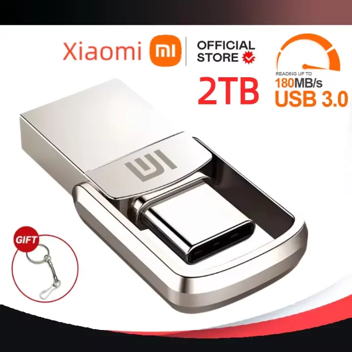 USB-флеш-накопитель Xiaomi 2TB Type C 3 2 PenDrive Memory Stick 64G 128GB Pen Drive 256g