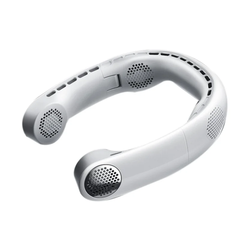 

Мини-вентилятор на шею, портативный безлопастной USB-перезаряжаемый бесшумный спортивный вентилятор, наружный вентилятор Xiaomi (белый)