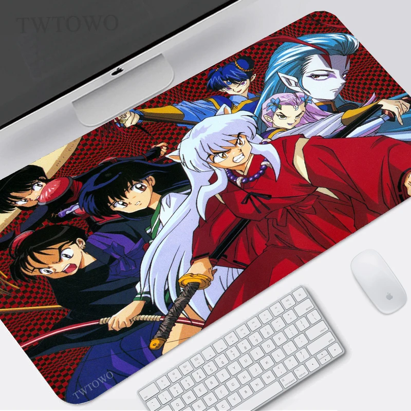 

Inuyasha Mouse Pad Gaming XL New Computer HD Mousepad XXL MousePads Soft Anti Slip Computer Table Mat Desktop Mouse Pad