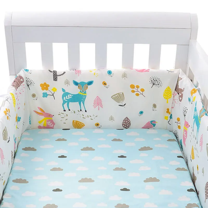 

Детская кроватка в скандинавском стиле со звездами, утолщенная сплошная детская кроватка-бампер, детская кроватка со звездами, подушки для новорожденных, декор для комнаты