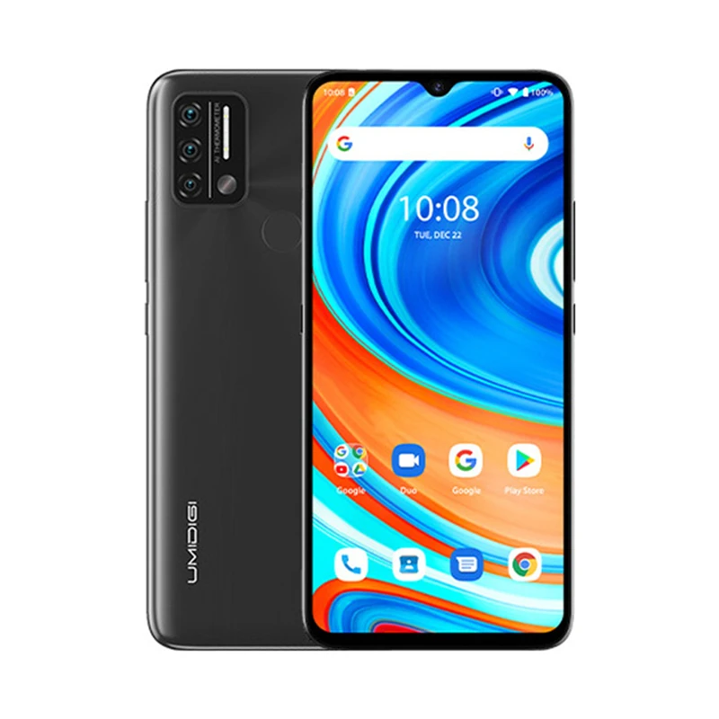 

Global Version UMIDIGI A9 Smartphone 3GB+ 64GB Android 11 13MP AI Triple Camera Helio G25 Octa Core 6.53" HD+ 5150mAh Cellphone
