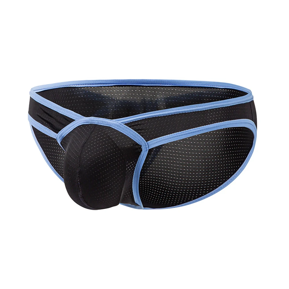 

Men Briefs Sexy Mesh Underwear Pouch Panties Breathable Lingerie Low Waist Underpants Tanga Slip Elasticity Bikini Male