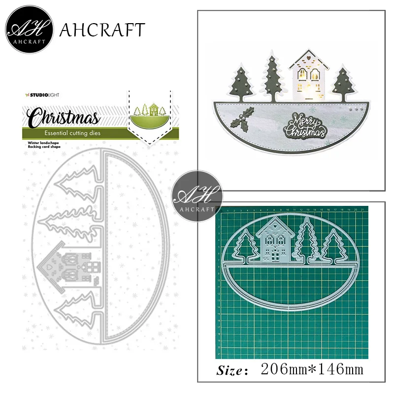 

AHCRAFT рождественские металлические Вырубные штампы для «сделай сам» Скрапбукинг Фотоальбом декоративное тиснение трафарет бумажные карты ...