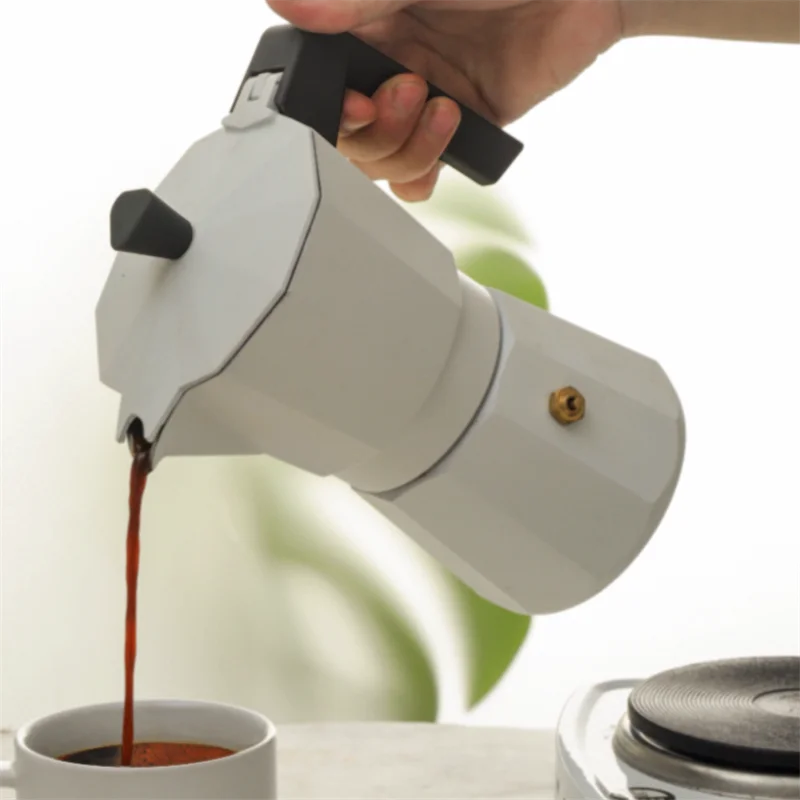 Алюминиевая кофеварка для эспрессо Moka 90/180 мл