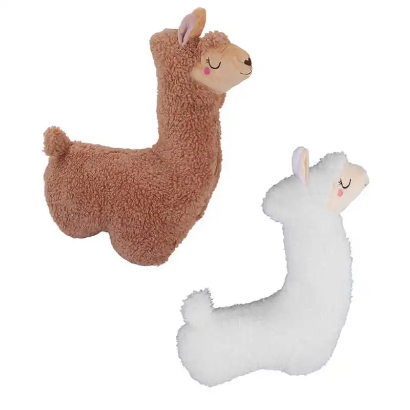 

Мягкая игрушка-Зверюшка в форме Альпака из полипропилена и хлопка, милые Мультяшные животные, диванная подушка, поясничная подушка для пода...