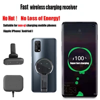 Fast Wireless Charger Receiver Magnetic Charging Wireless Charger Adapter for iPhone Samsung Xiaomi LG Google Nokia Etc