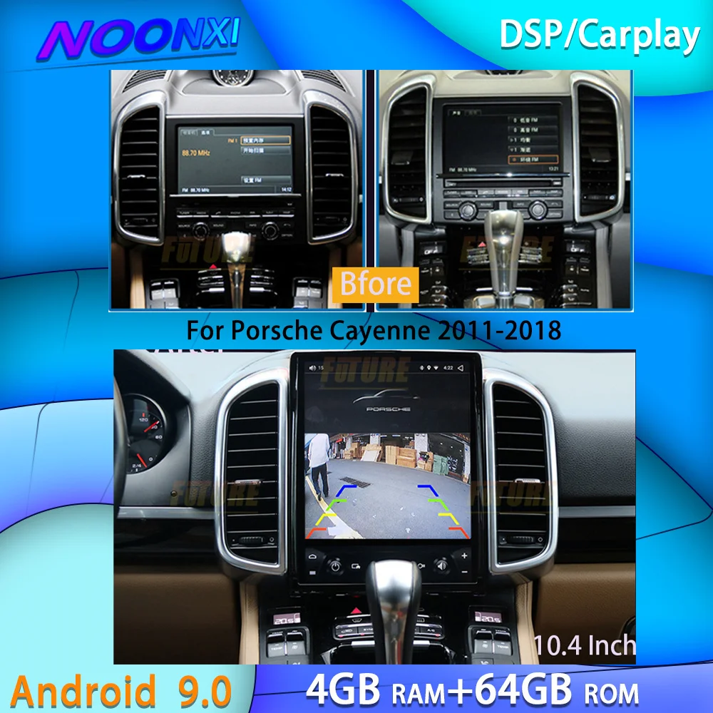 

For Porsche Cayenne 2011-2018 Car Air Conditioning Panel 2017-2121 Car Radio Stereo Multimedia Player GPS Navigation Carplay