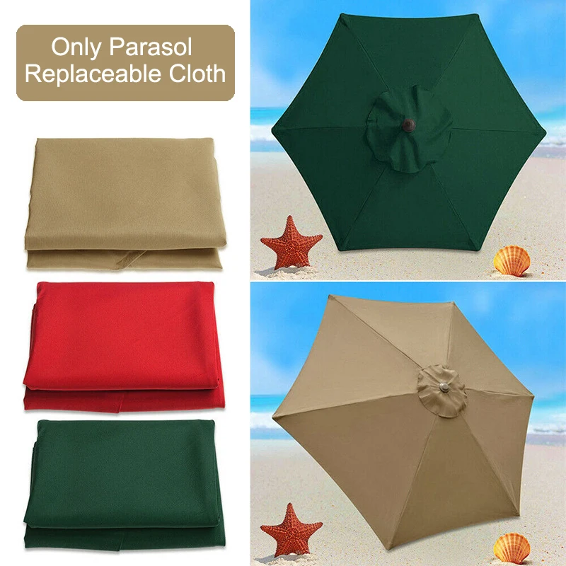 

Защитный зонт, тканевый водонепроницаемый зонт для пляжа, наружная сменная Солнцезащитная ткань, шестигранный зонтик для сада