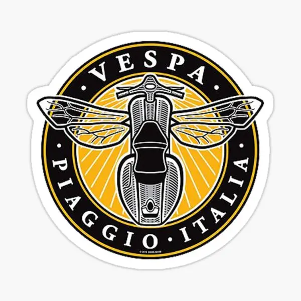 

Классические наклейки Vespa Piaggio Italia, 5 шт., домашние забавные наклейки для ноутбука, настенные наклейки для гостиной, чемодана, милый мультяшны...