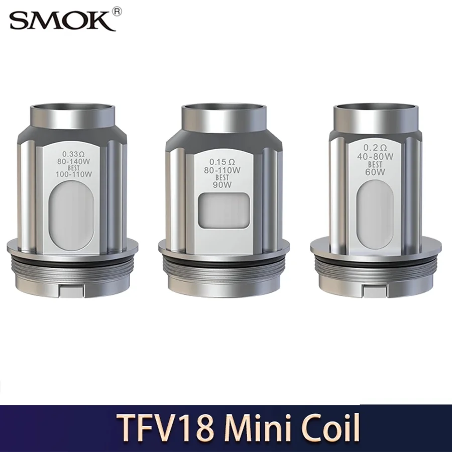 3Pcs Original  Vape Eletronic Cigarette SMOK TFV18 Mini Meshed Coil For For R-Kiss 2  Tank G-priv 4  Dual Meshed Core