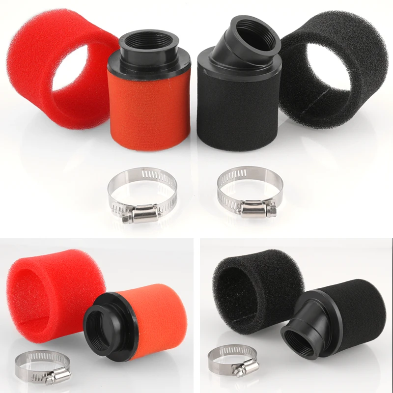 

Black and Red Foam Air Filter 35mm 38mm 40mm 42mm 45mm 48mm Sponge Cleaner Moped Scooter Dirt Pit Bike Motorcycle