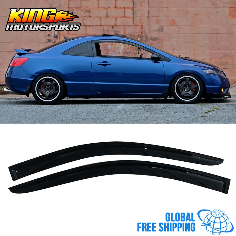 

Fit For 03-07 Honda Accord Coupe Acrylic Window Visors 2Pc Set Global Free Shipping Worldwide