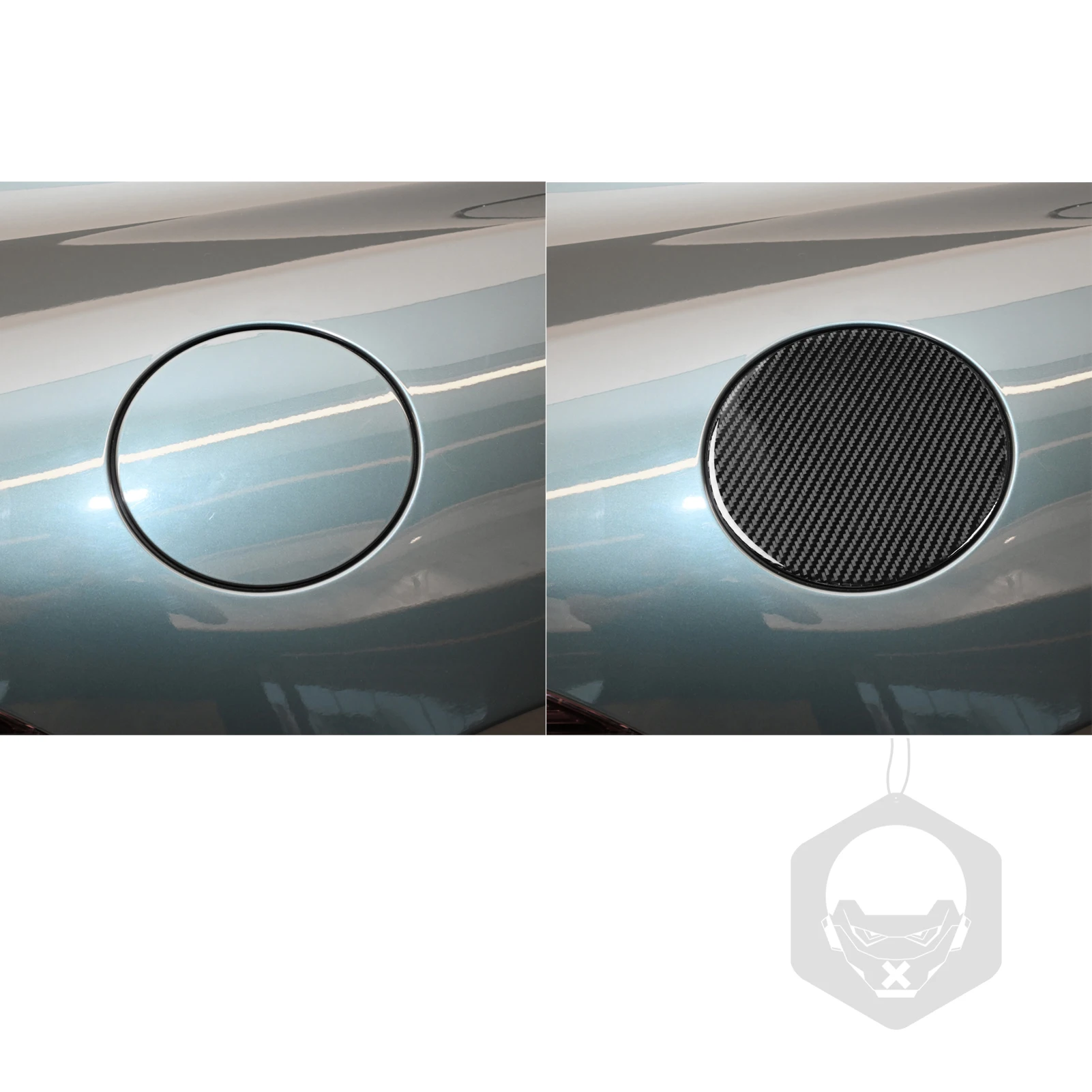 Для Jaguar F-TYPE 2013-2024 углеродное волокно автонаклейка крышка топливного бака