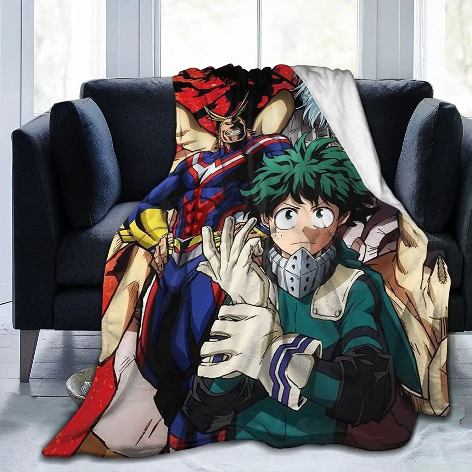 

-Characters Soft Flannel Blanket Lightweight Fleece Blanket Air Conditioner is Suitable for Bedroom Living Room Sofa