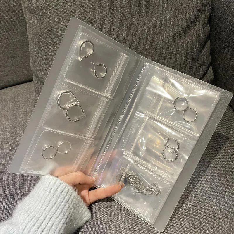 

Transparent Jewelry Storage Book Jewelry Zip-lock Bag Reclosable Transparent Bag