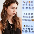 5 шт. металлический декор, украшение для волос из бисера, искусственные африканские дреды, бусины с большими отверстиями, инструменты для укладки