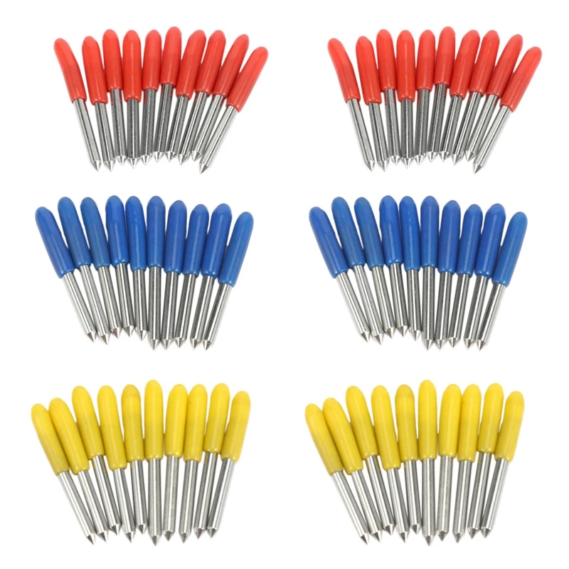 

60Pcs 30 45 60 Degree Roland Cutting Plotter Cutter Knife Blades Offset