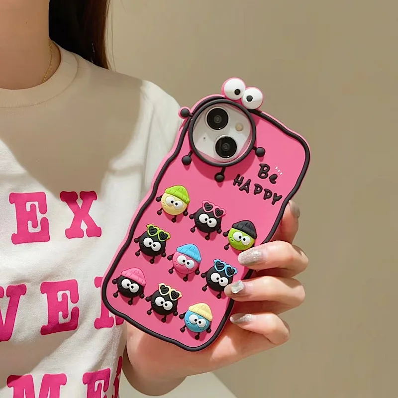 Etui na telefon 3D Full Screen Diamond Charms kompatybilne z iPhone 11 12 13 14 15 Pro Max Miękka osłona ochronna zapobiegają...