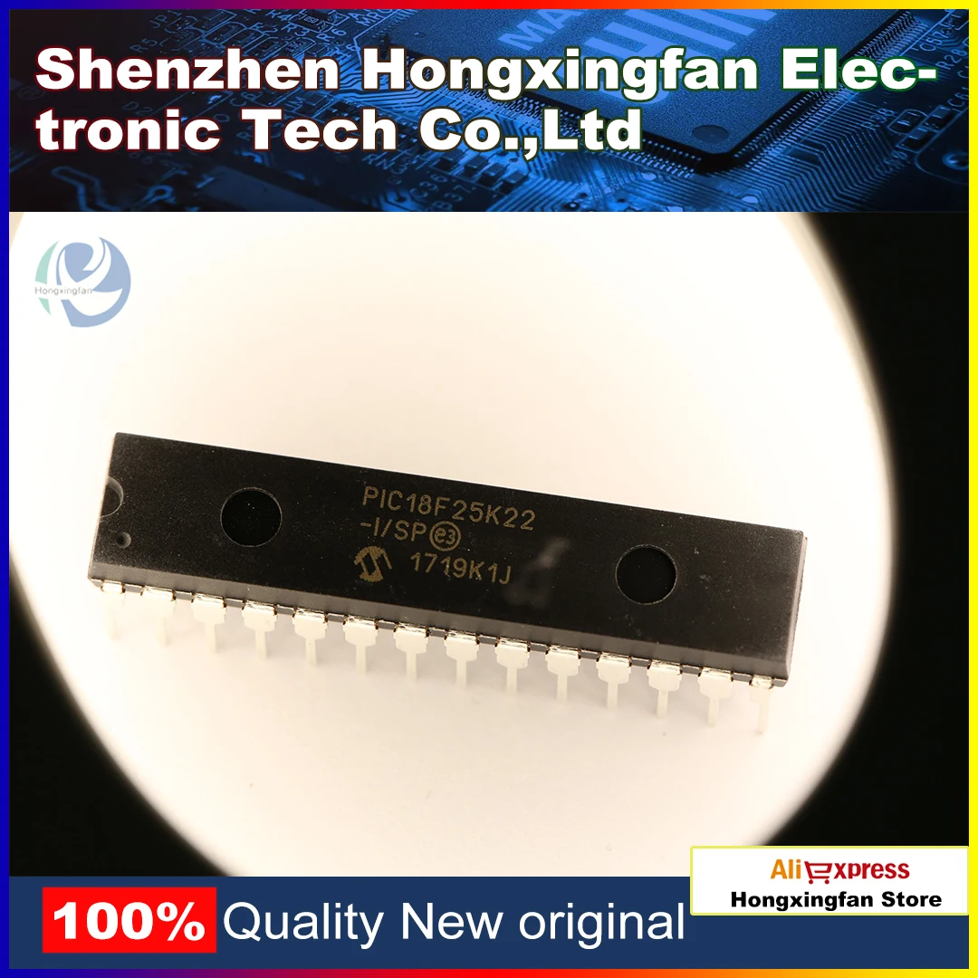 

1 шт.,PIC18F25K22-I/SP Встроенный микроконтроллер MCU IC chip DIP-28