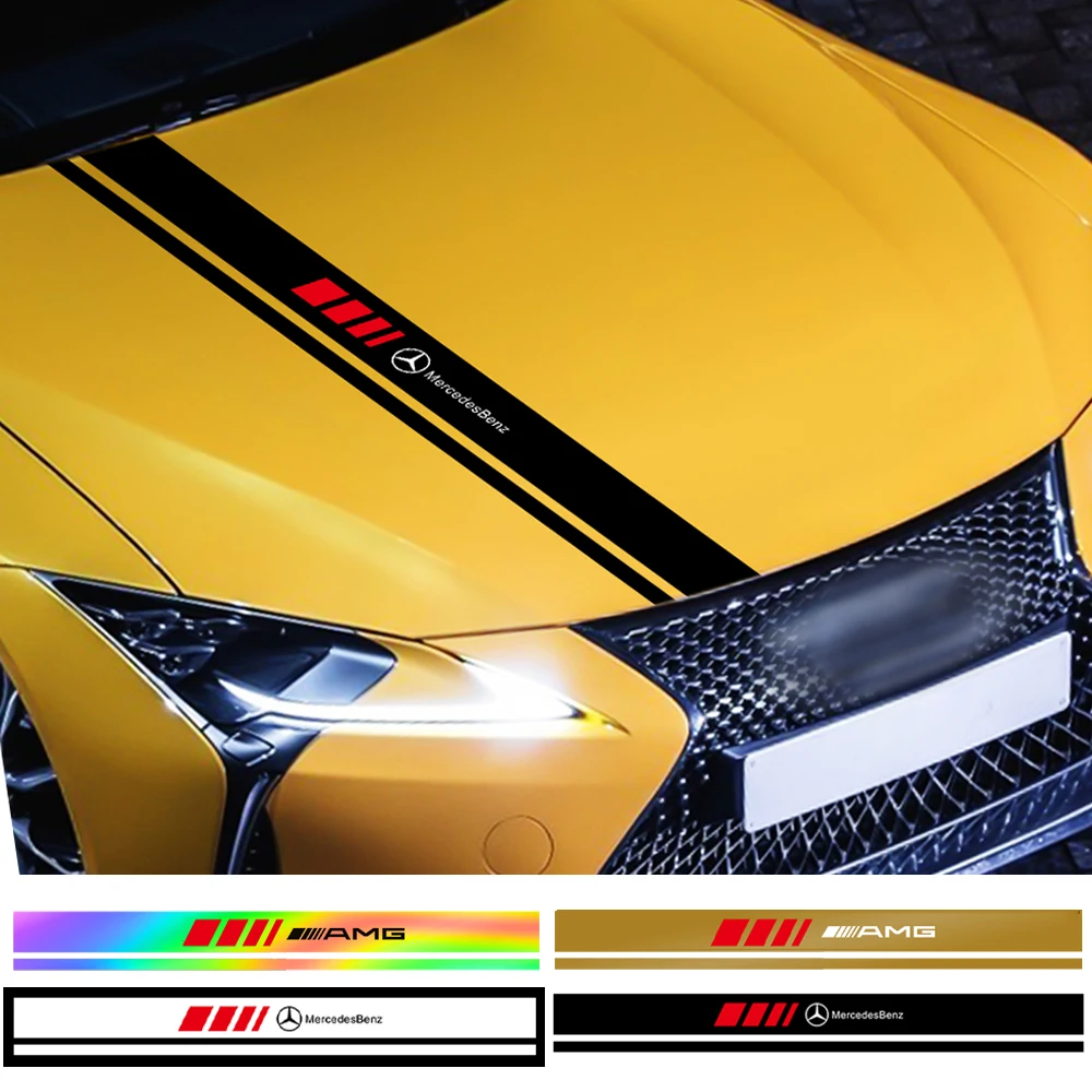 Виниловые наклейки на капот гоночного спортивного автомобиля значок