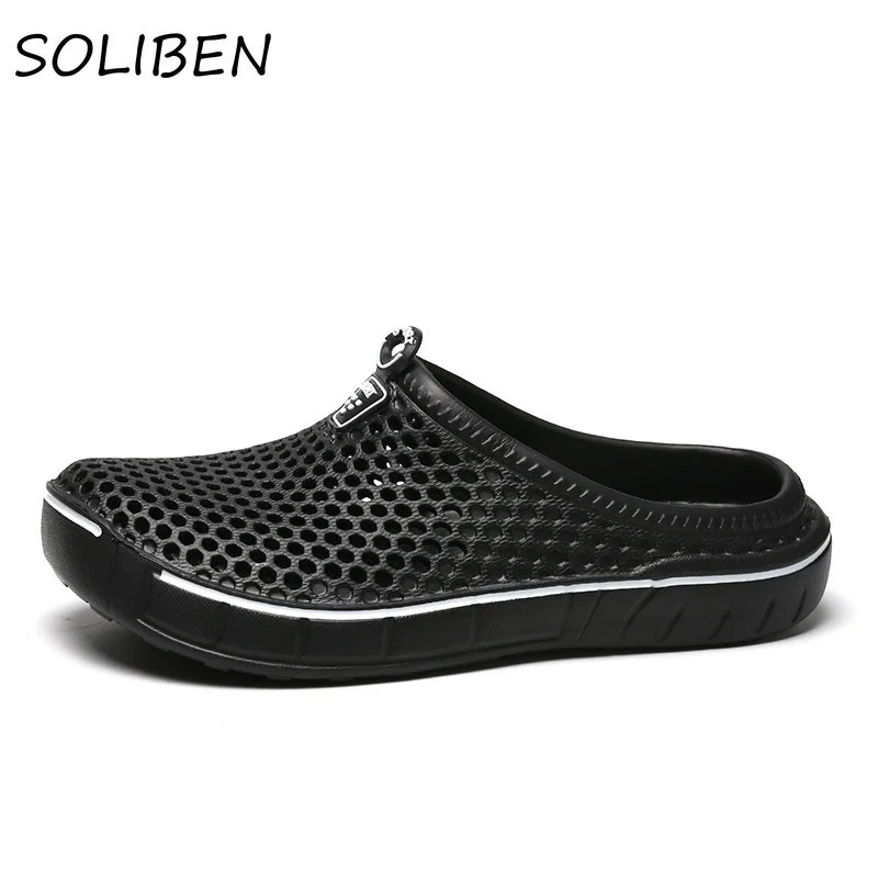 

Beach Slippers Men's Outdoor Breathable Casual Sandals Lightweight Unisex Indoor Home Slippers Non-slip Bathroom Sandals