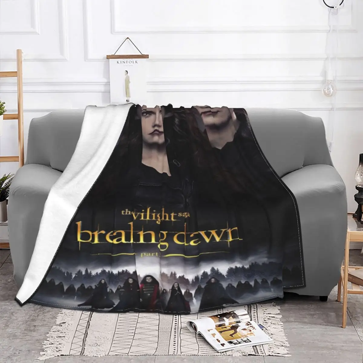 Одеяло из фильма Сумерки рассвета Сага зимнее теплое покрывало плюшевое ультра