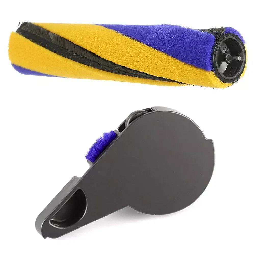 

Replacement Slim Fluffy Brush Bar + End Cap For Dyson V12 V15 Vacuum Cleaner Detachable For Floor Carpet Pet Hair Cleaning