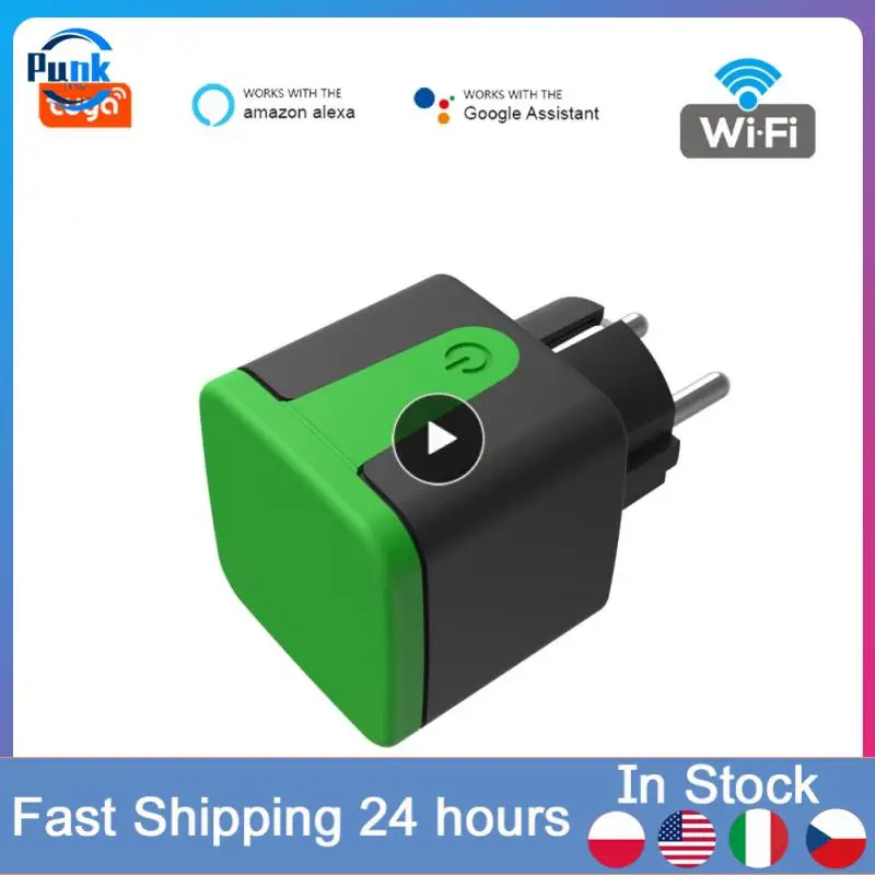 

1/2/3PCS Wifi Tuya Smart Outdoor Socket EU Plug 100-240V 16A IP44 Waterproof Wireless Socket Plug Works With Smart Life Alexa