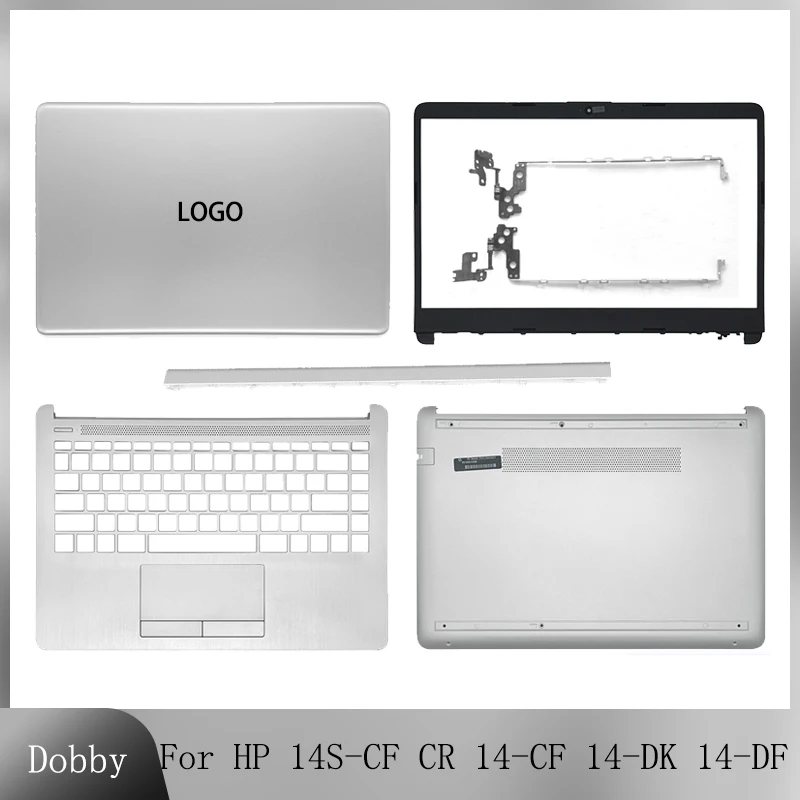 

NEW Laptop LCD Back Cover/Front Bezel/Hinges/Palmrest/Bottom Case For HP 14S-CF CR 14-CF 14-DK 14-DF Top Back Case L24469-001