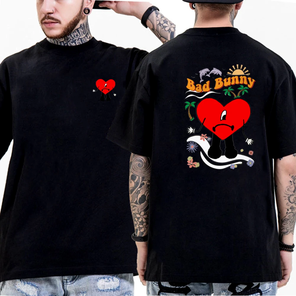 

Футболка в стиле Харадзюку с принтом «плохой зайчик»