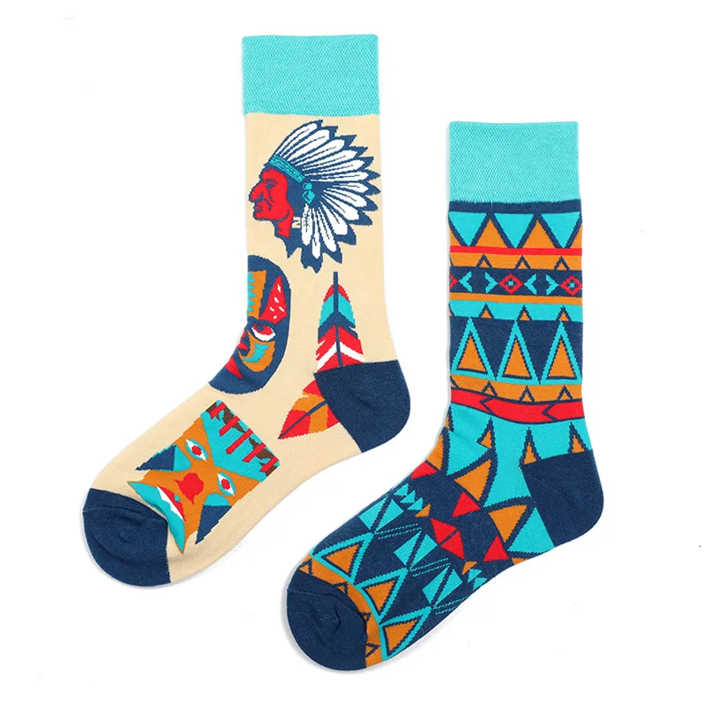 

Egyptian Indian Sign NEW Socks Women Cotton Korean Designer Socks Female AB Mid-Calf Personality Funny Novelty Socks
