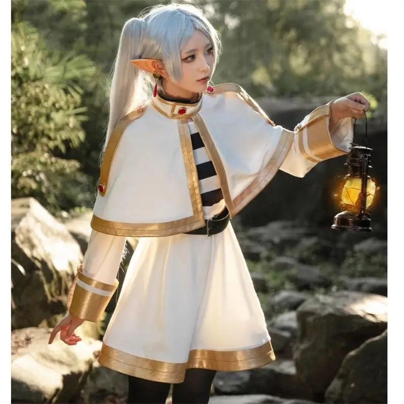 Японская серия коллаба косплей костюм фрирена аниме эльф фриэренн на похоронной