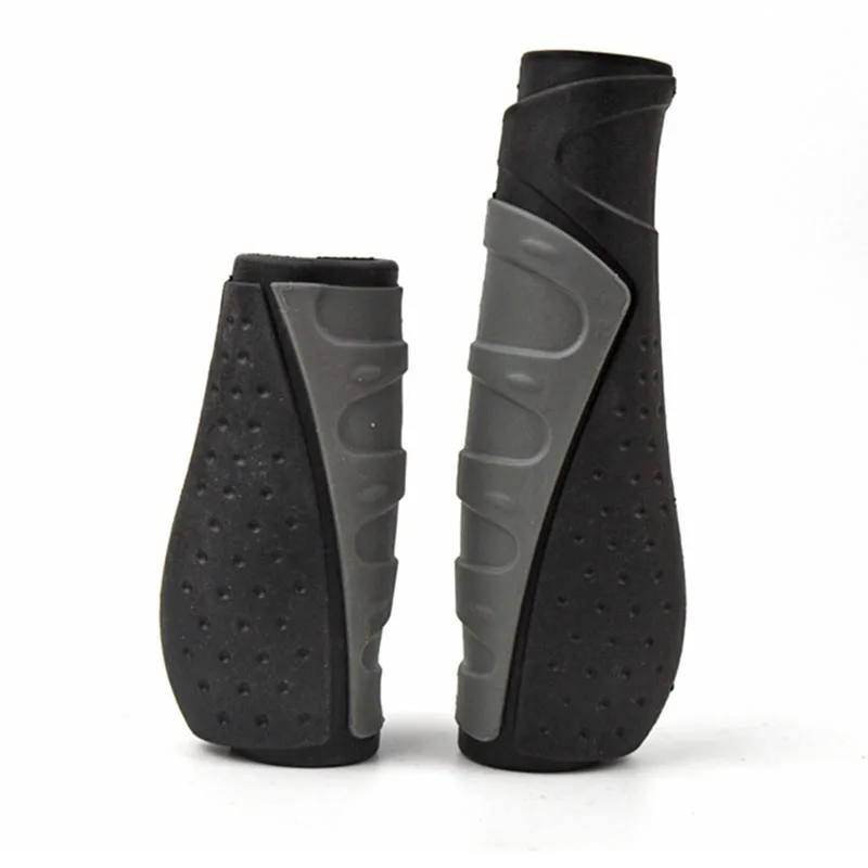 

1Pair Mountain Bicycle Folding Bike Handlebar Grip Long/Short Shift Handle Grip 22.2mm Diameter Wide Palm Rest Scatter Vibration