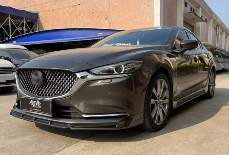 Для Mazda 6 Atenza 2020 2021 2022 2023 Высокое качество ABS яркий черный бампер передняя губа
