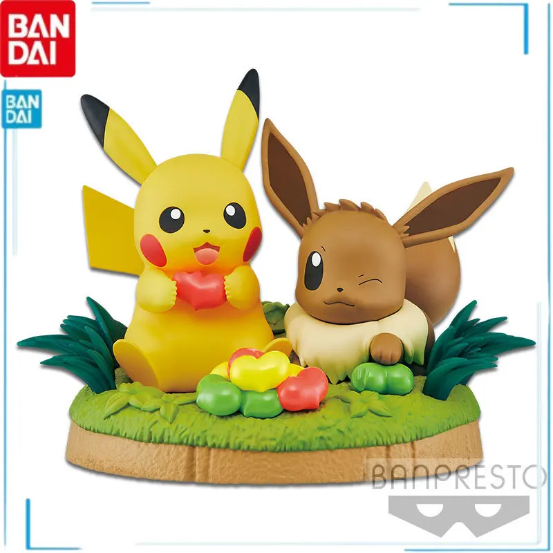 

In Shelf BANDAI Anime Figures Pokemon Charizard Psyduck Slowpoke Pikachu Eevee Gengar Model Kids Toy Christmas Gifts