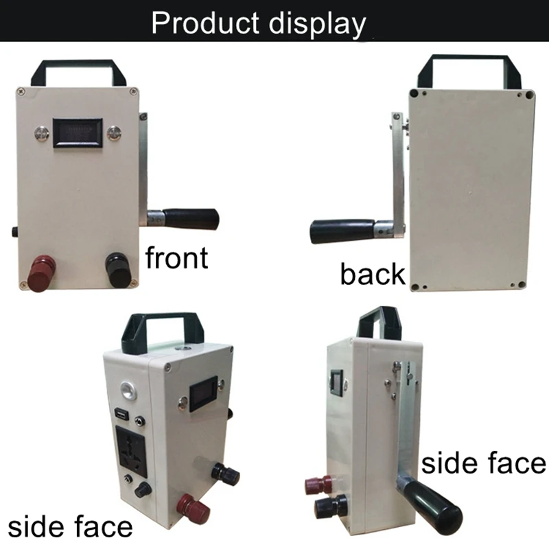 150w hand crank generator emergency power supply lighting power generation emergency car mobile phone charging 220v free global shipping