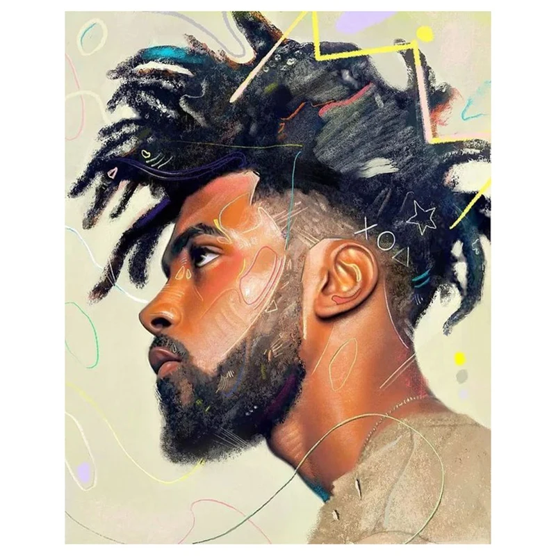 

Алмазная живопись «сделай сам», алмазная вышивка, круглая смола, алмазная вышивка, домашний Настенный декор, 30x40 см, портрет