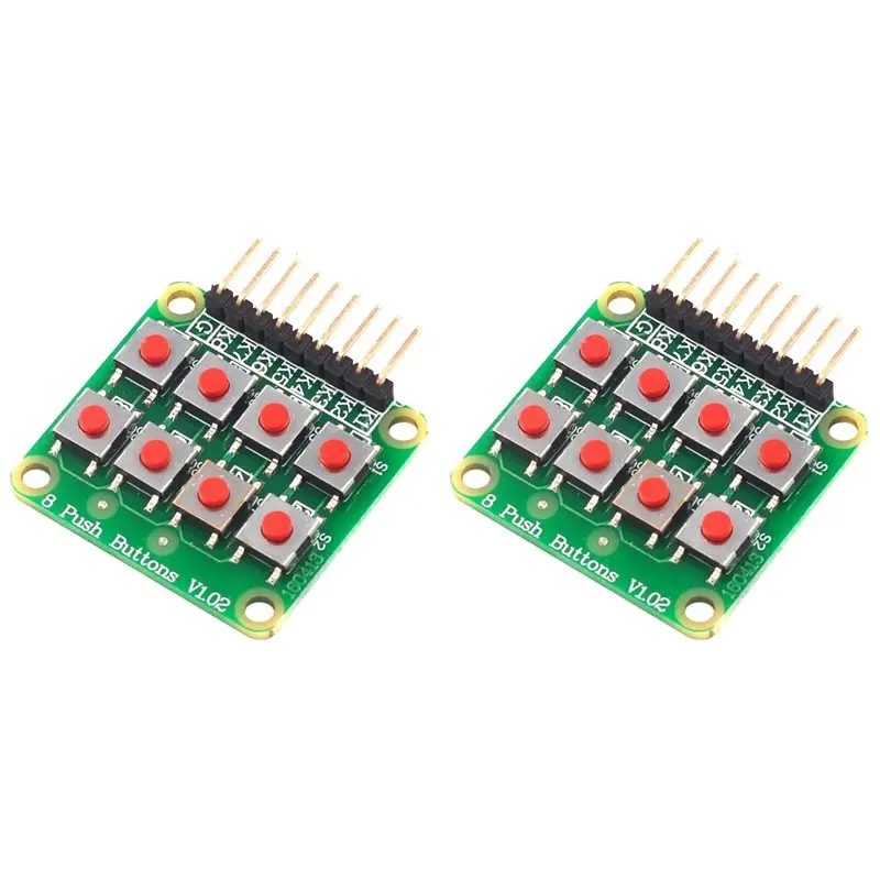 Фото 2 шт. матричные клавиатуры 2x4 и 4x2 с 8 кнопками для Arduino, AVR, PIC, модули 2x4 и AVR PIC №1