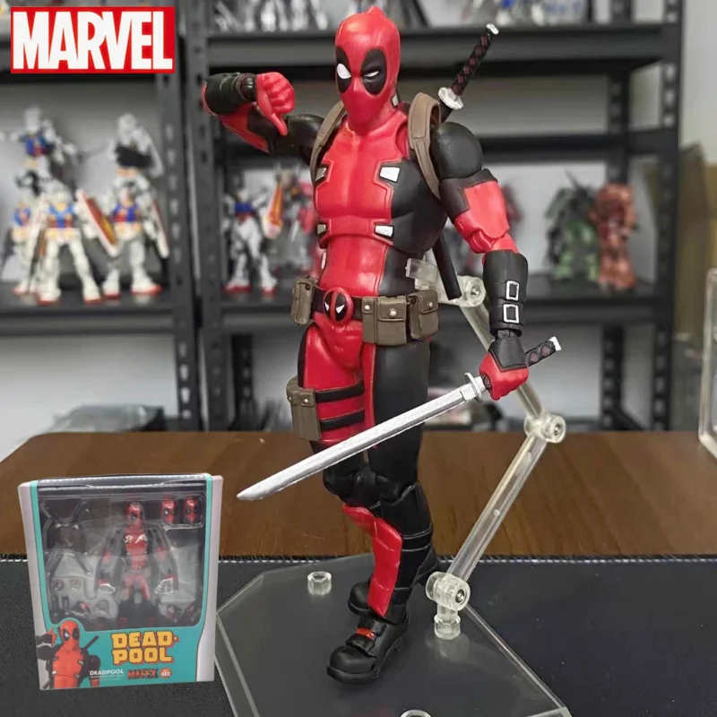 

16 см Mafex 082 Marvel X-Men экшн-фигурка Дэдпула комикс версия Сборная модель игрушка кукла Дети День рождения Хэллоуин Рождественские подарки