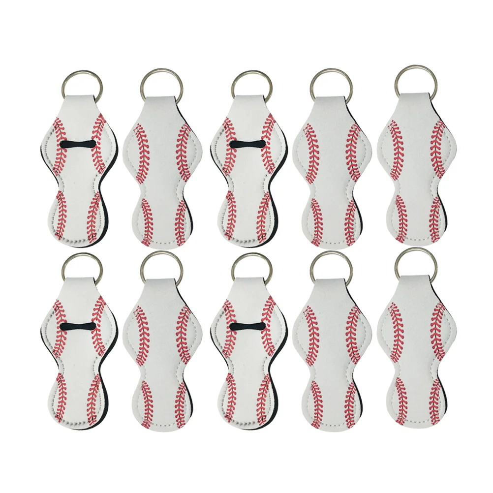 

Holder Lipstick Keychain Balm Cover Chapstick Lip Keyring Neoprene Key Cliphandbag Hanging Holdersring Portable Cases Keychains