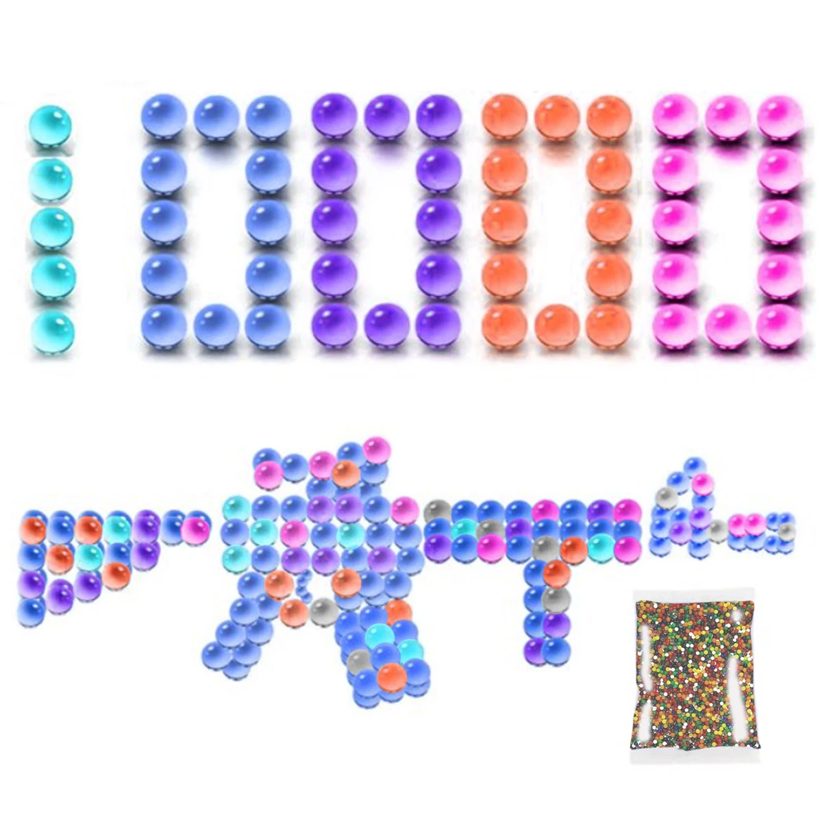 

Water Bomb Shoots Gun Gel Ball Blaster Electric Splatter Ball Blaster For Outdoor Team Shooting Games For Boys Kids Toys Gift