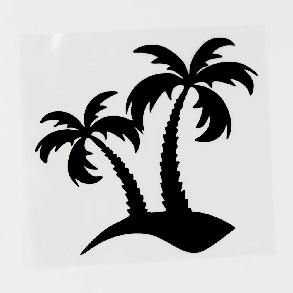 

Black/Silver Fashion Tropic Plant Tree Vinyl Car Window Sticker Decal 13CM×12.1CM