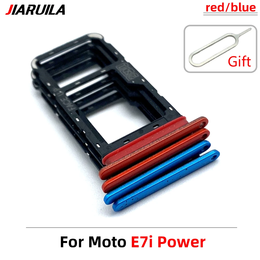 

For Moto E7 Power New Sim Card Tray Holder SD Slot Adapters Replacement For Moto E7i Power E7 Plus SD Slot Adapter With Tool