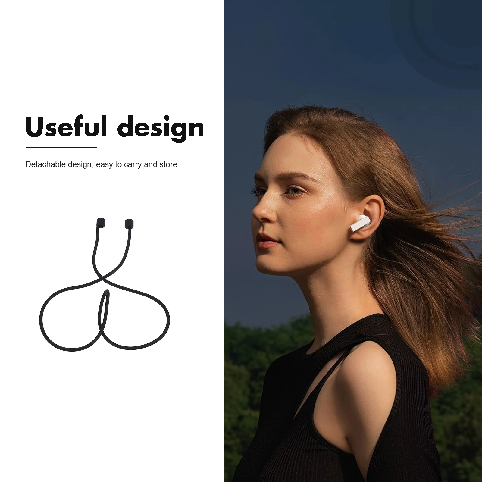 Ремешок для наушников держатель силиконовые музыкальные заглушки концертов